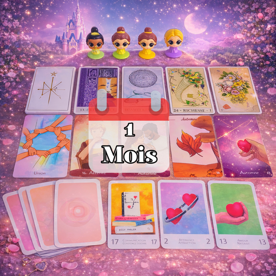 Tirage sur 1 Mois – Laau' SpiritVibes | Cartomancie Oracle Spirituel